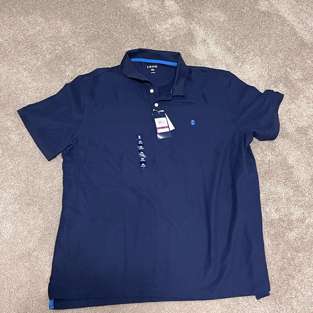 IZOD Men's Navy Blue Polo Shirt